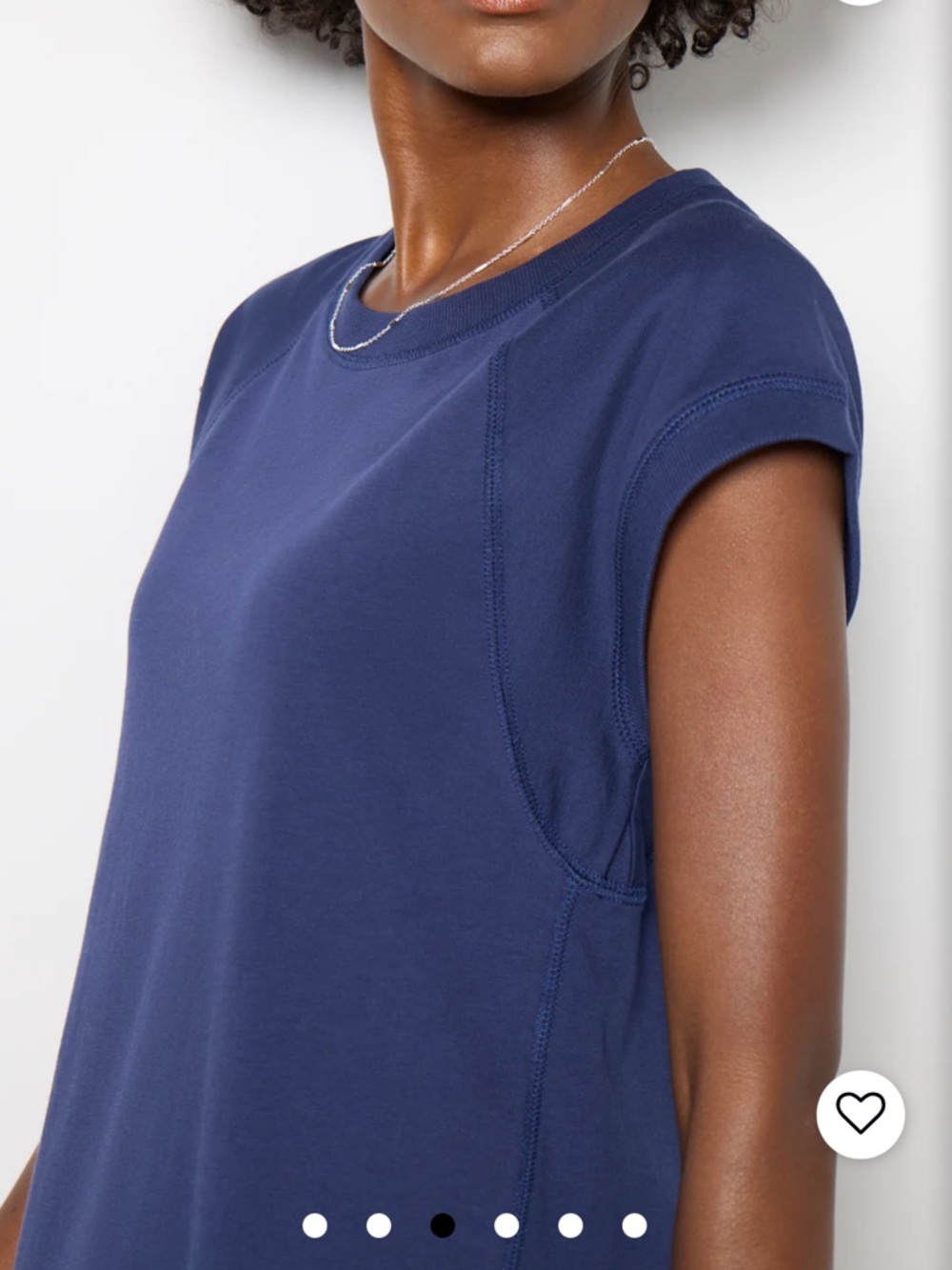 Evereve Nora Navy Cap-Sleeve Shift Dress - Large - Picture 2 of 5